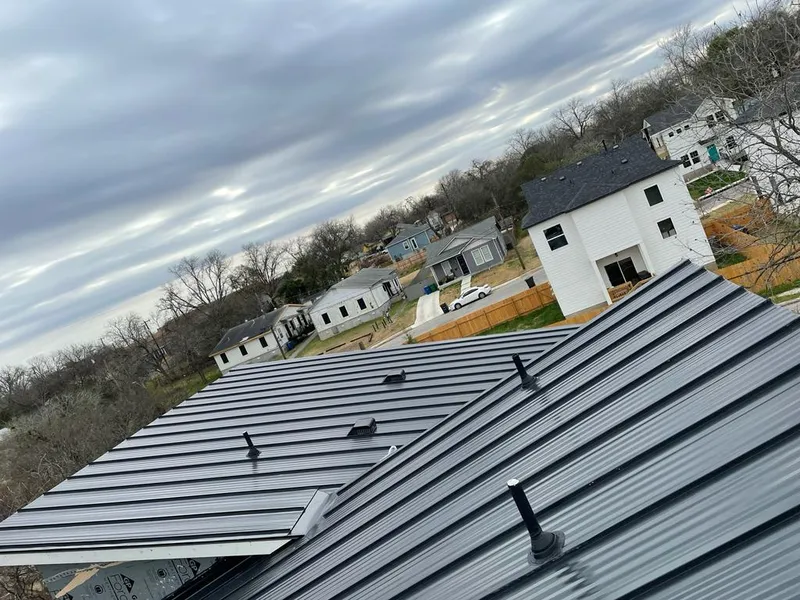 Standing seam metal roof panels with vents for Skylight Repair in Salina